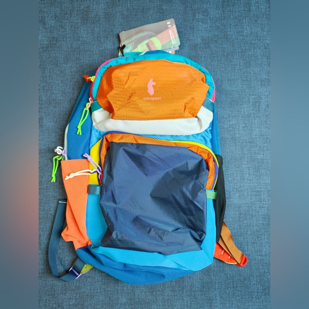 cotopaxi Bright Blue, Orange & Navy Colorblock 16L Backpack